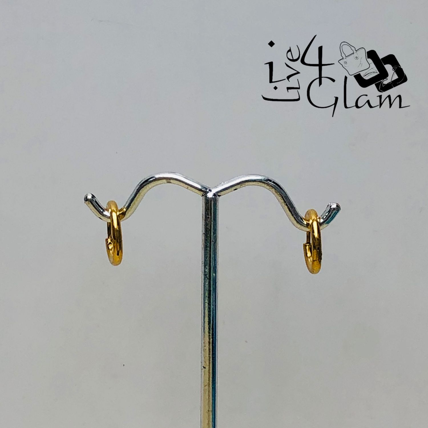 Stainless Steel 10mm Gold Hoop