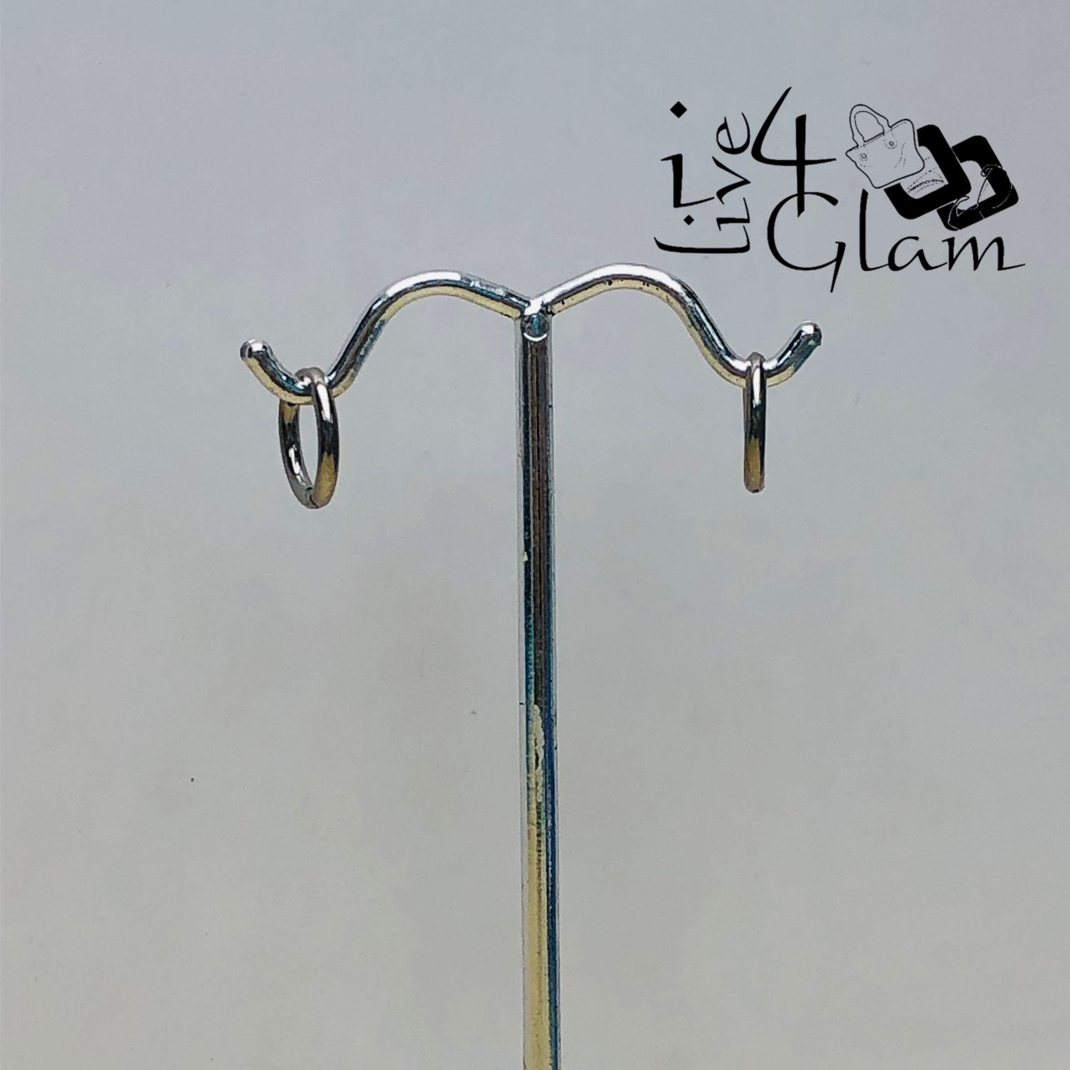 Stainless Steel 10mm Silver Hoop