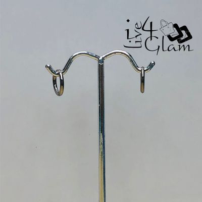 Stainless Steel 10mm Silver Hoop