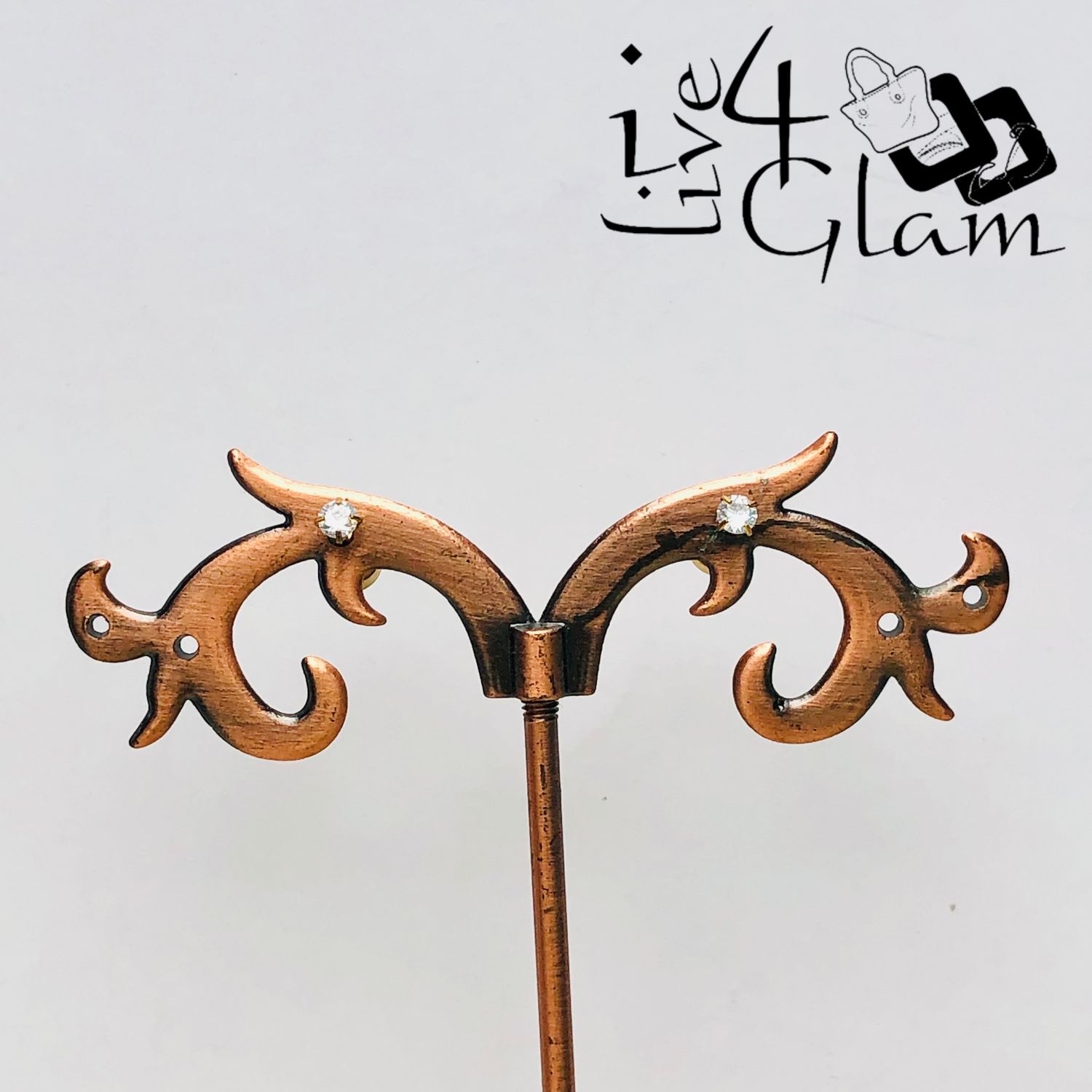 Stainless Steel 2mm Cz Gold Flat Back Stud