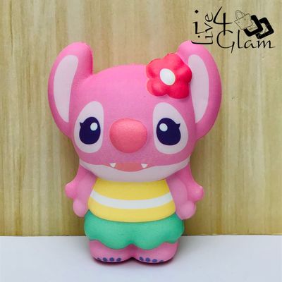 Angel Squishy w Pink Flower