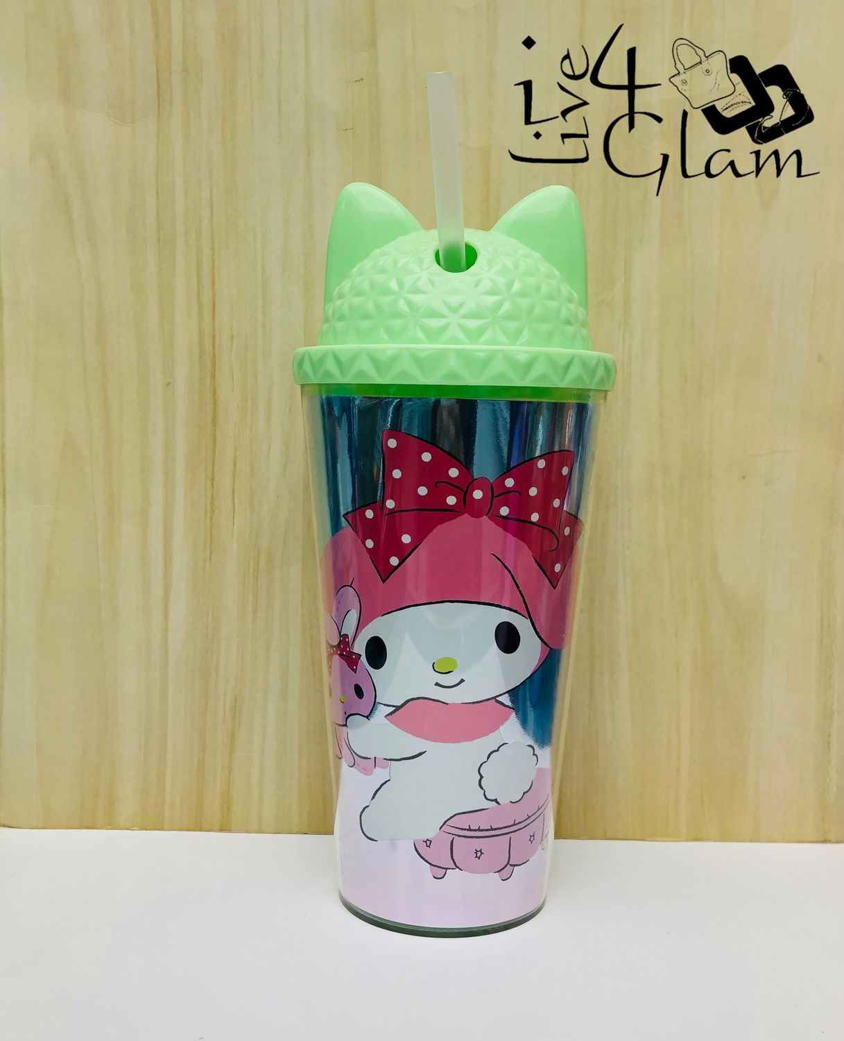 Green Melody Cup with Straw