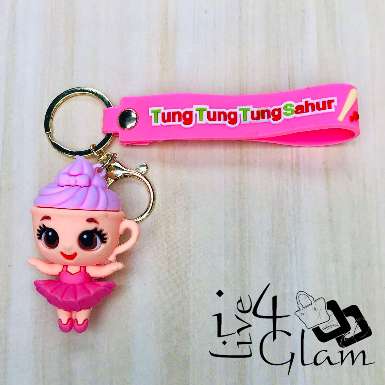 Tung Tung Sahur Character Keychain Ballerina Cappuccina