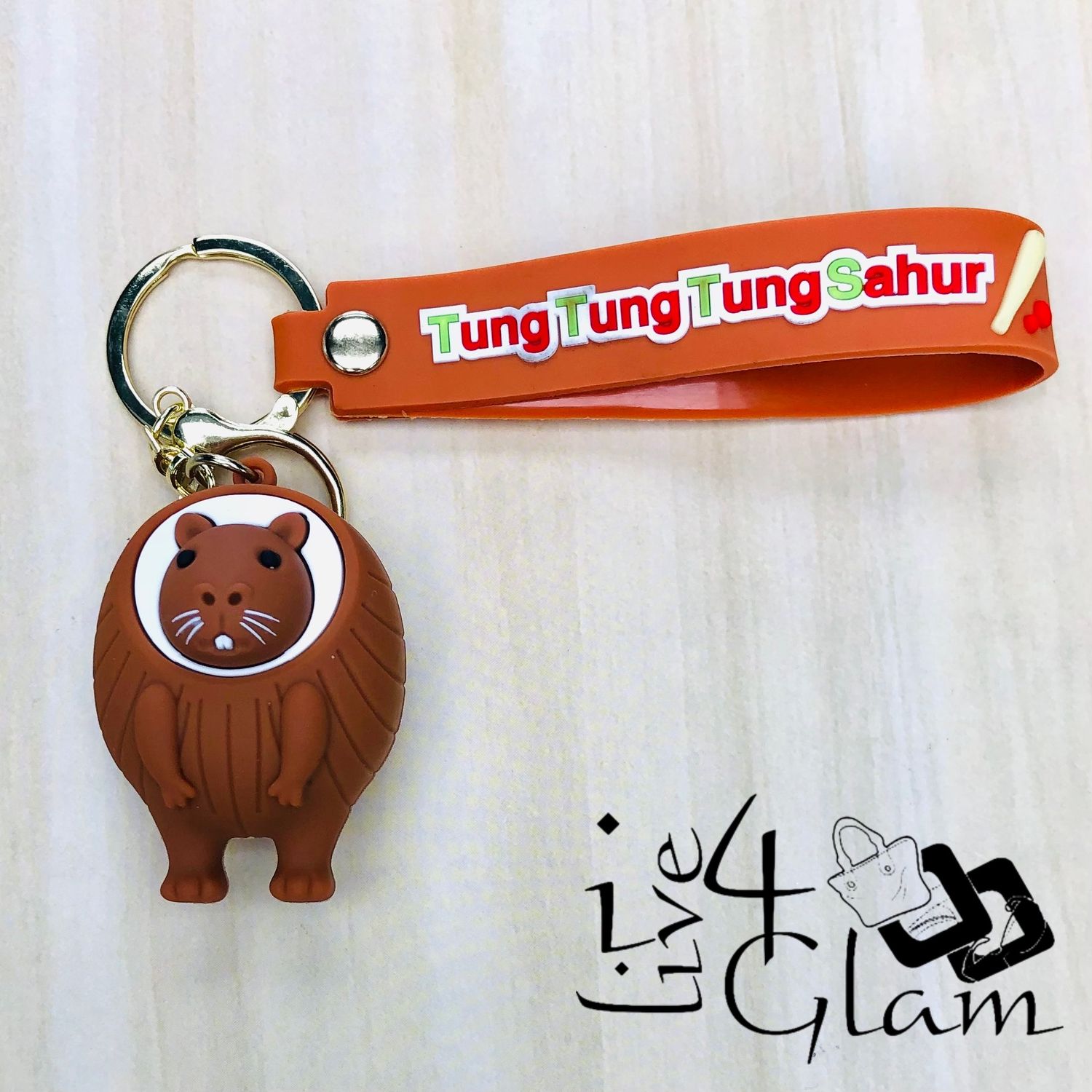 Tung Tung Sahur Character Keychain Burbaloni Lulioli