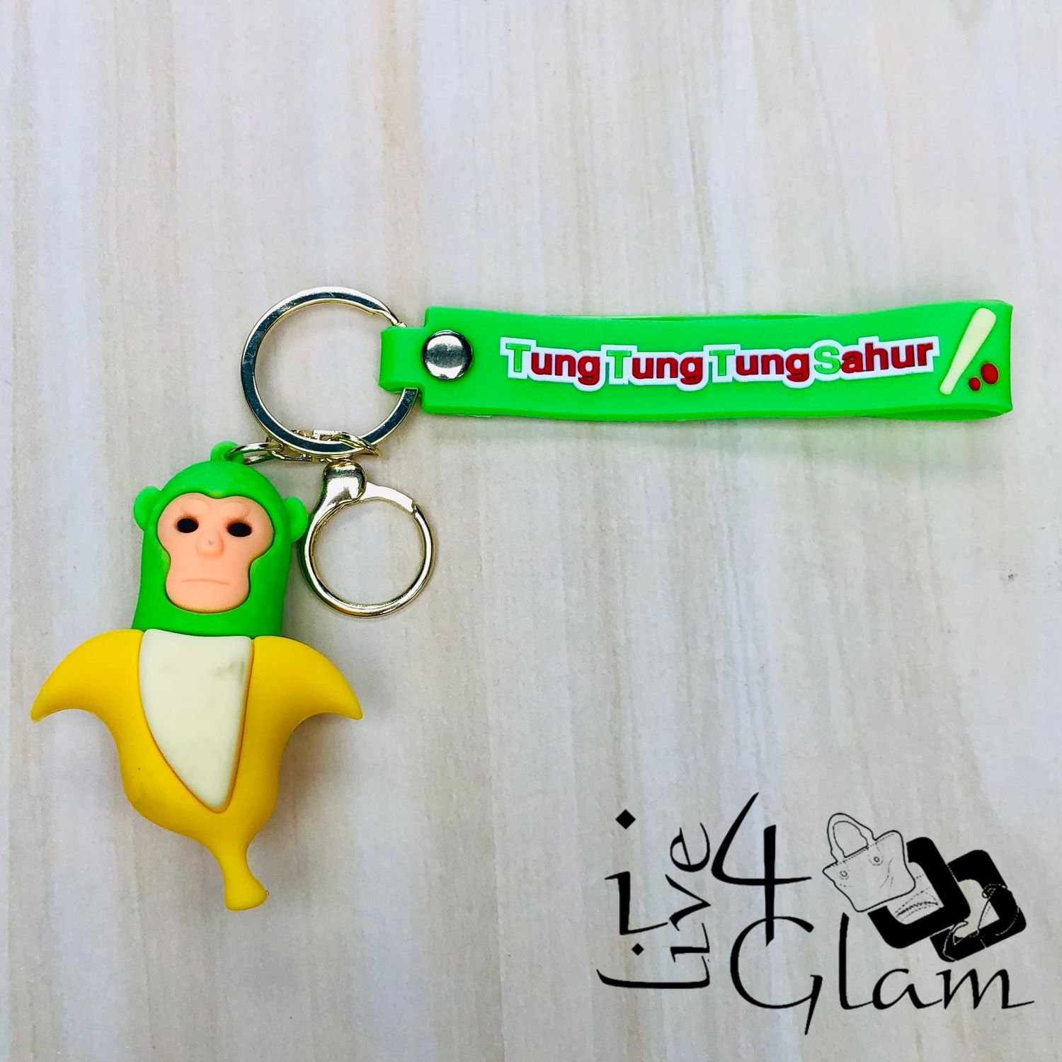 Tung Tung Sahur Character Keychain Chimpanzini Bananini