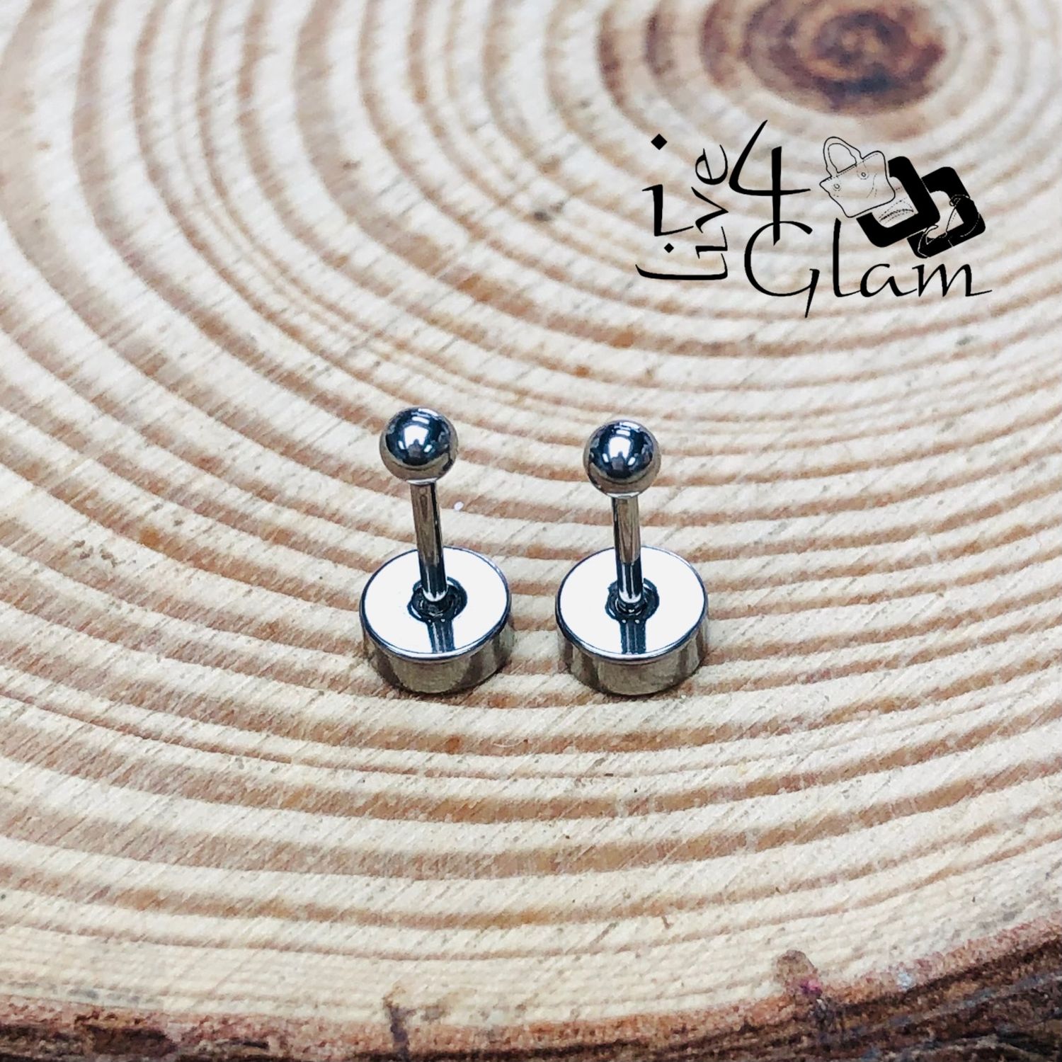 Stainless Steel 3mm Ball Silver Flat Back Stud