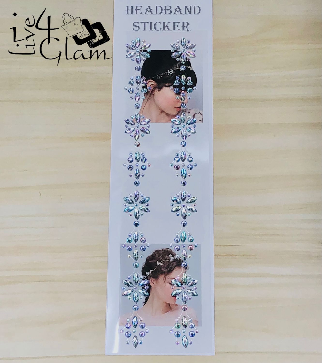 Rhinestone Headband Sticker Style 9