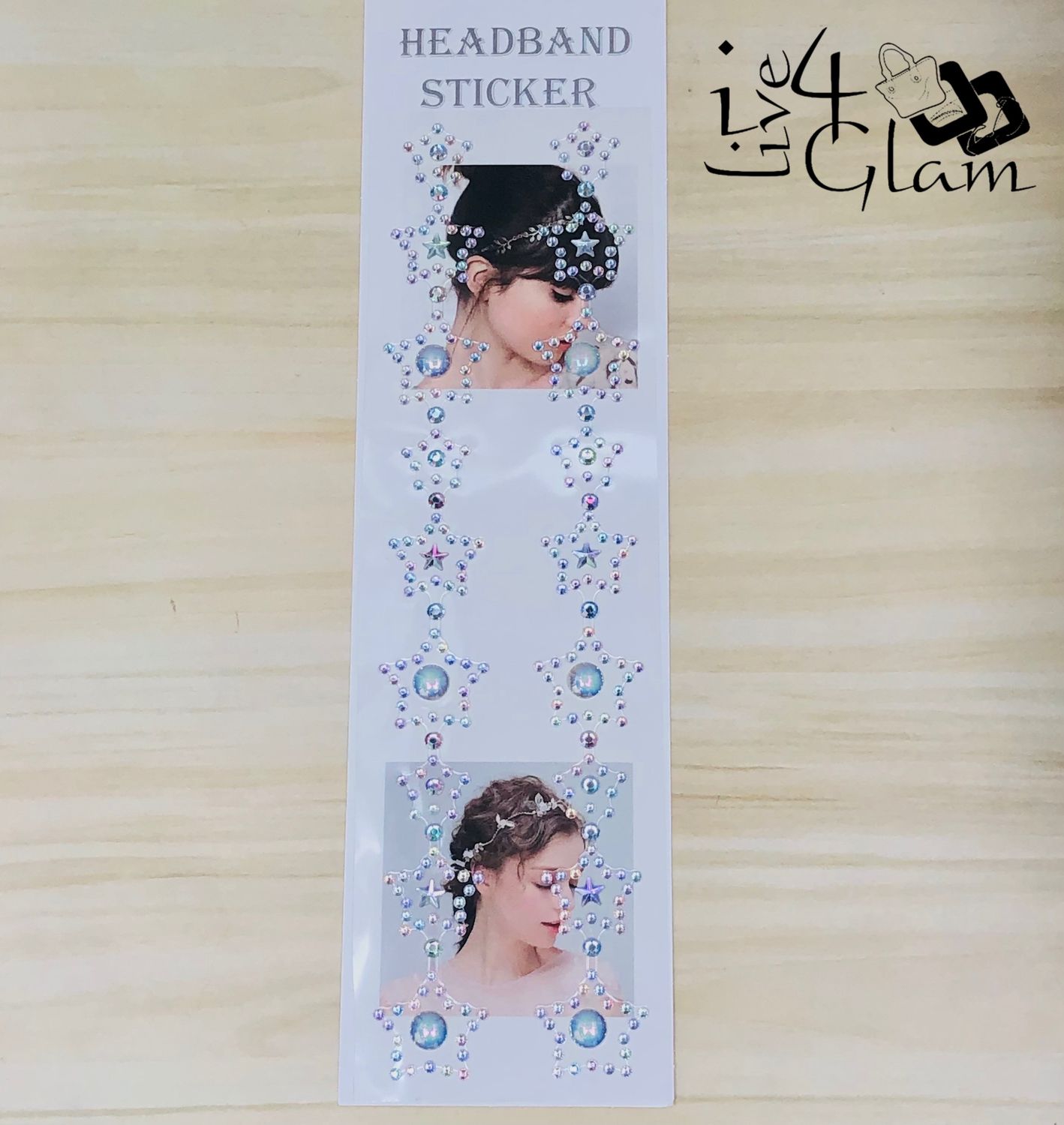 Rhinestone Headband Sticker Style 6