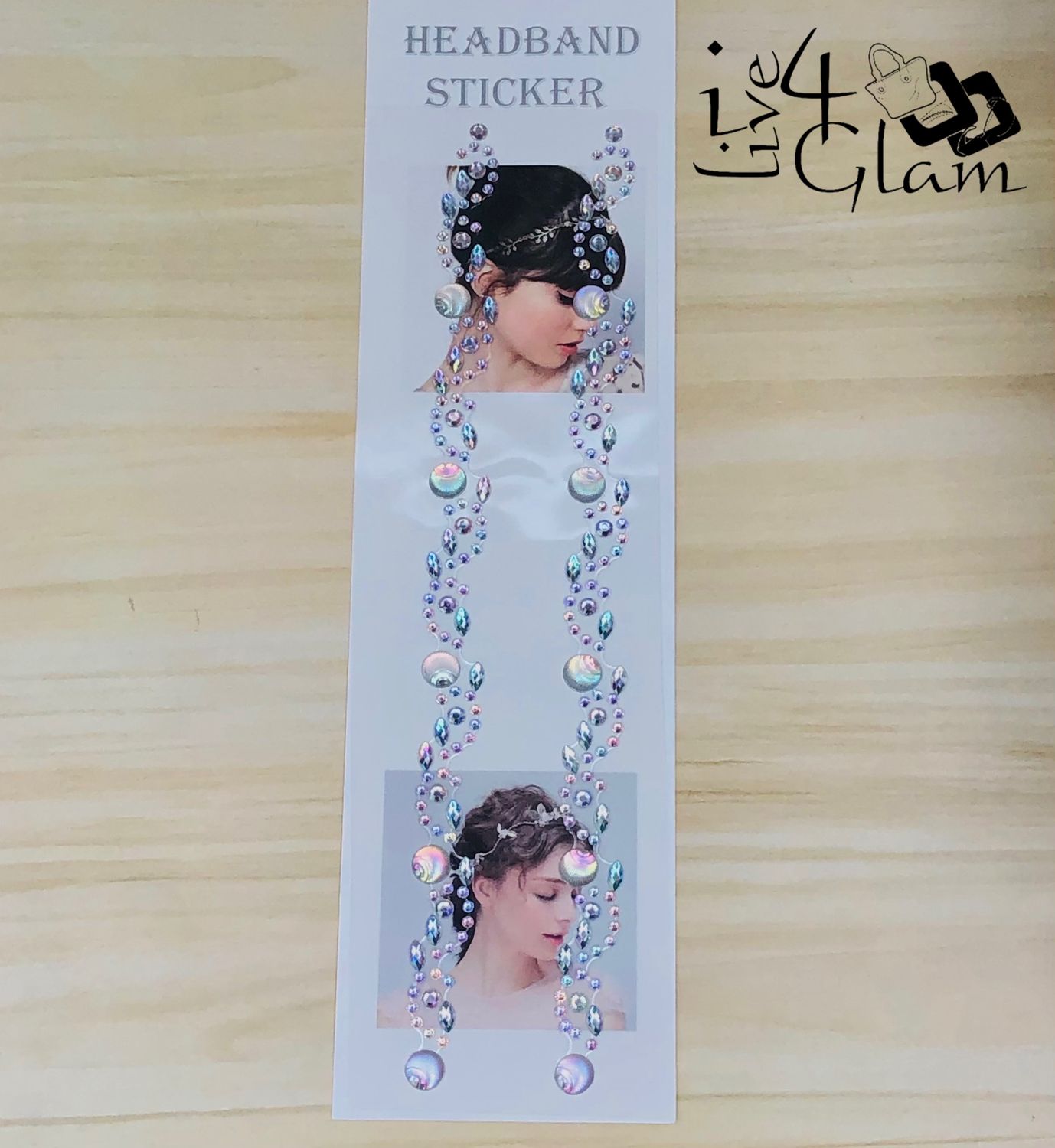 Rhinestone Headband Sticker Style 8