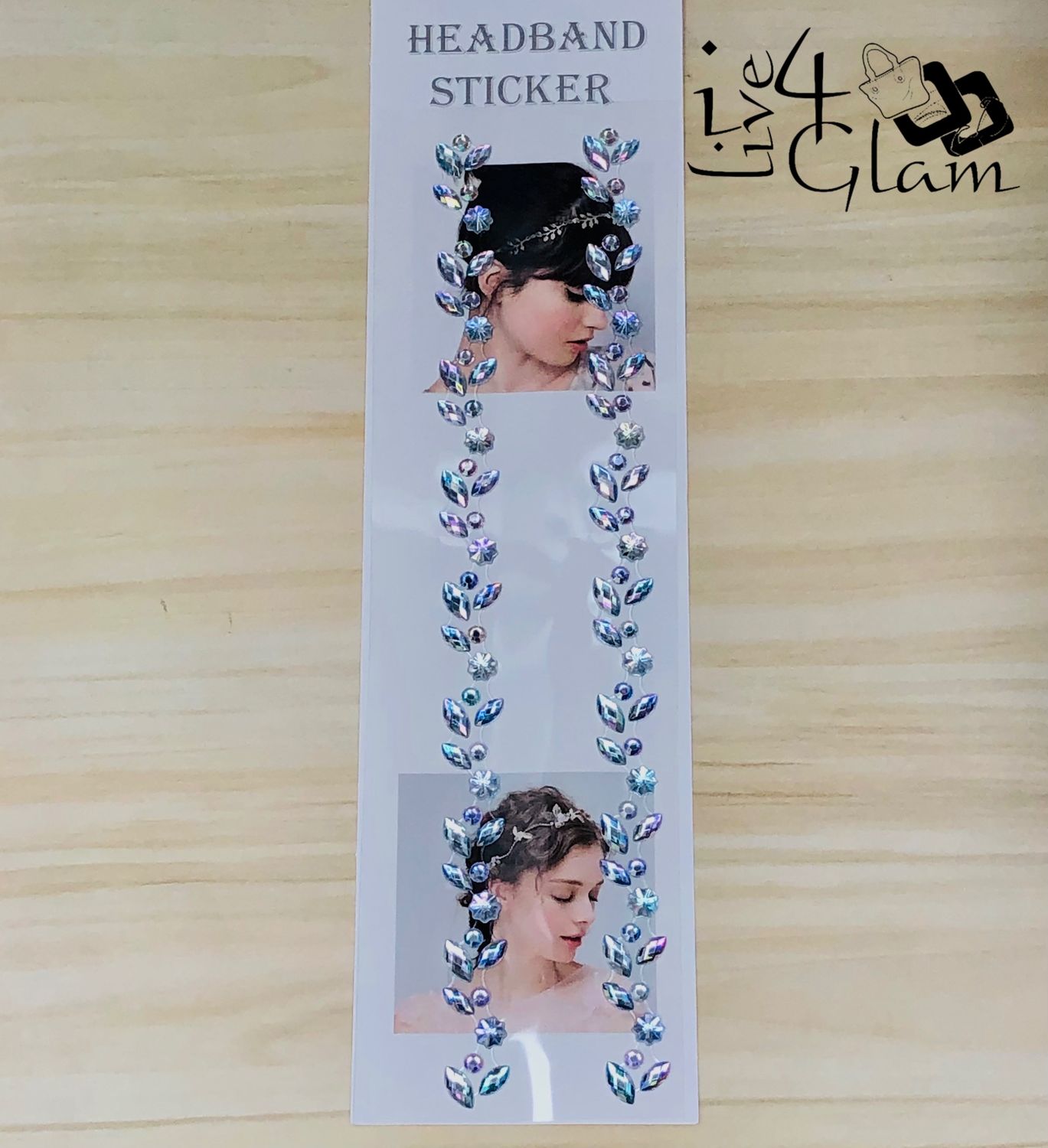 Rhinestone Headband Sticker Style 10