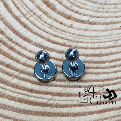 Stainless Steel 4mm Ball Silver Flat Back Stud