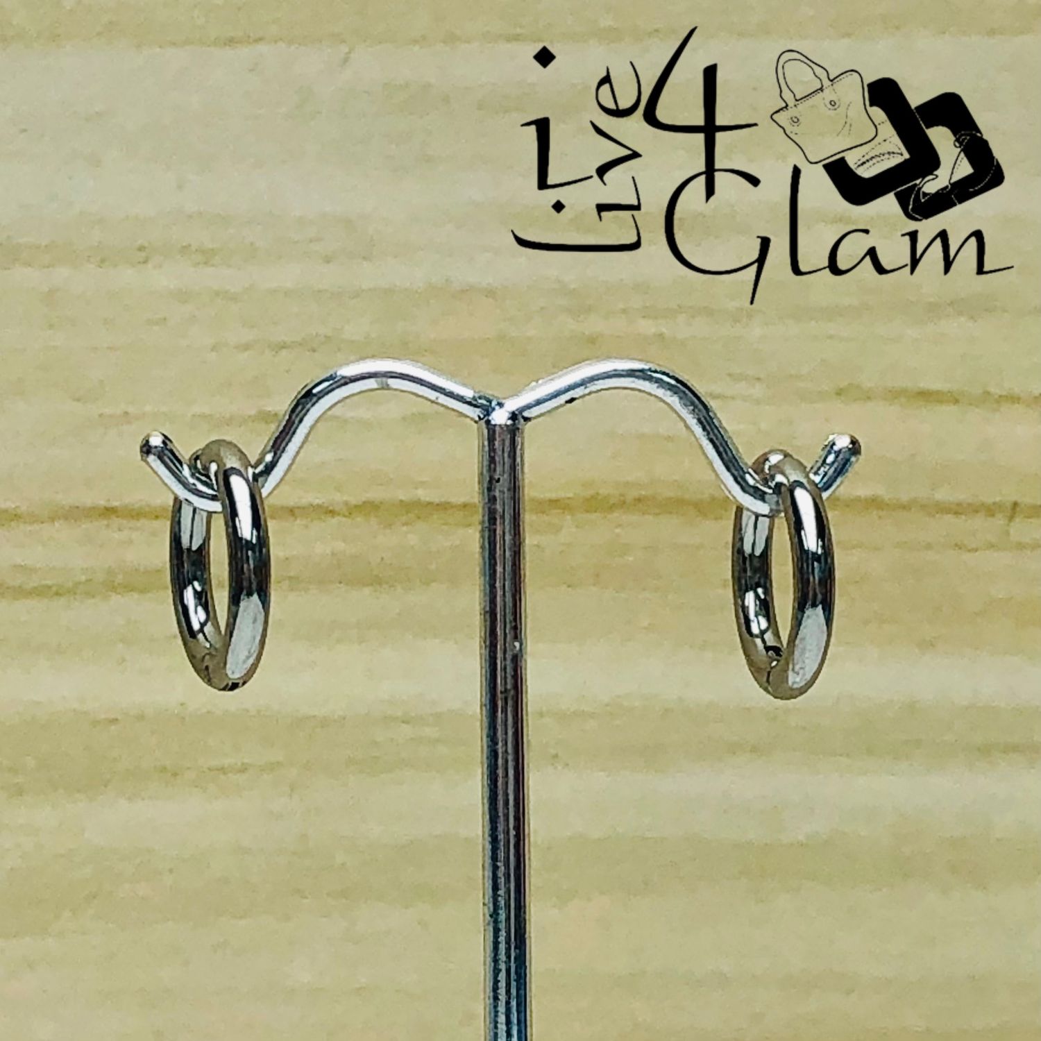 Stainless Steel 10mm Silver Hoop