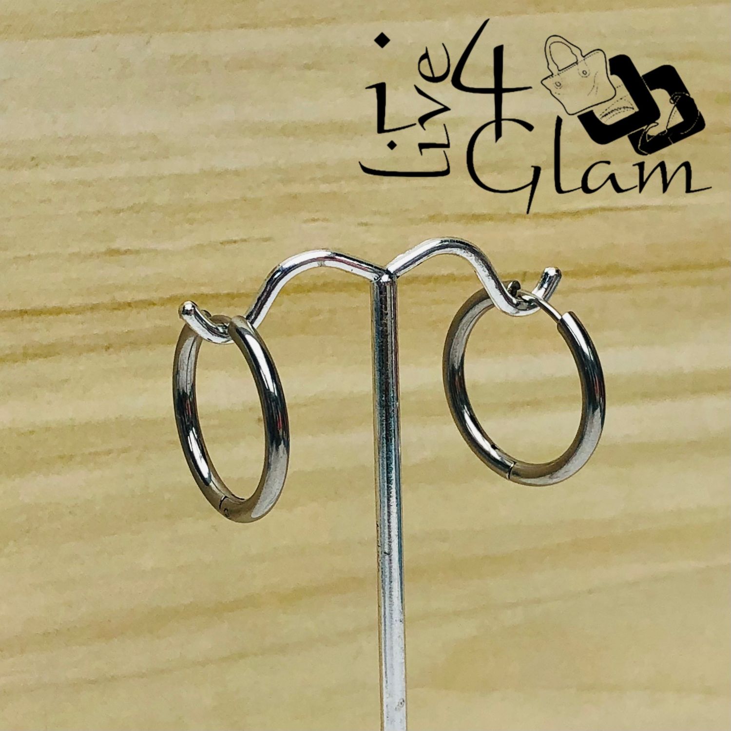 Stainless Steel 16mm Silver Hoop