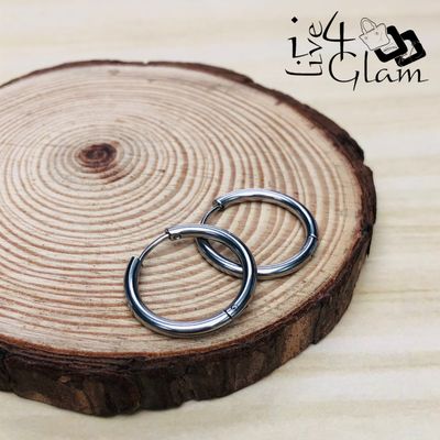 Stainless Steel 16mm Silver Hoop
