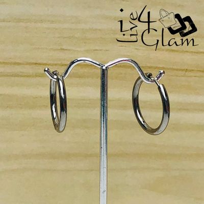 Stainless Steel 18mm Silver Hoop