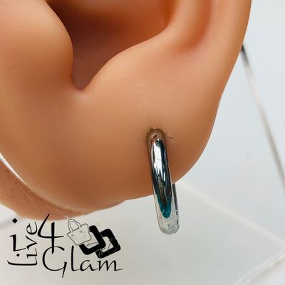 Stainless Steel 10mm Silver Clip-On Ear Cuff