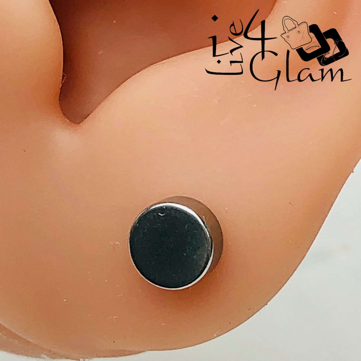 Stainless Steel 6mm Round Silver Magnetic Stud