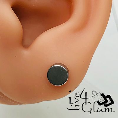 Stainless Steel 6mm Round Silver Magnetic Stud
