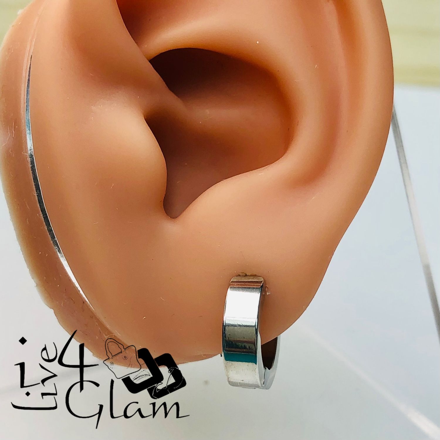 Stainless Steel 9mm Silver Clip-On Ear Cuff