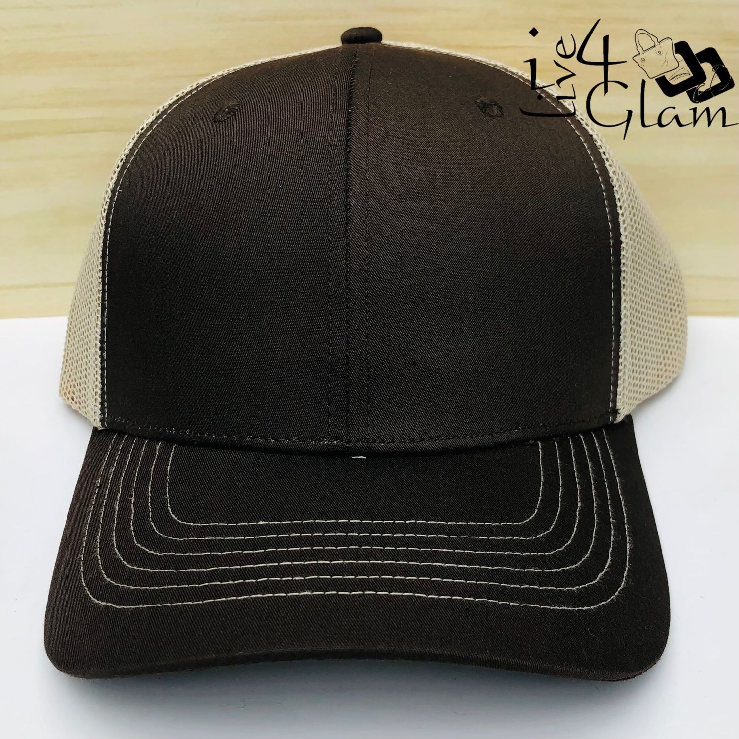 Mesh Trucker Cap Black and White
