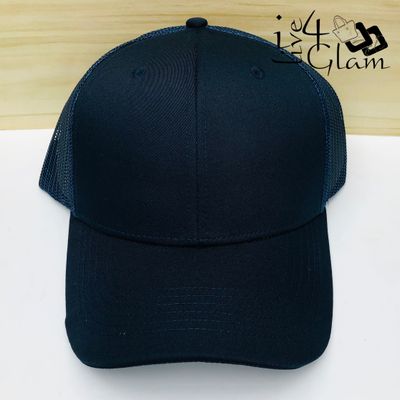 Mesh Trucker Cap Black and Navy Blue