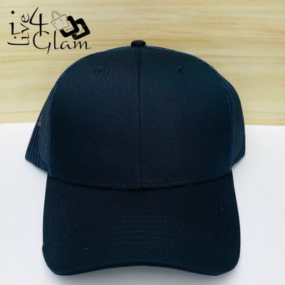 Mesh Trucker Cap Black and Navy Blue
