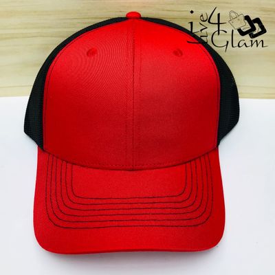 Mesh Trucker Cap Red and Black