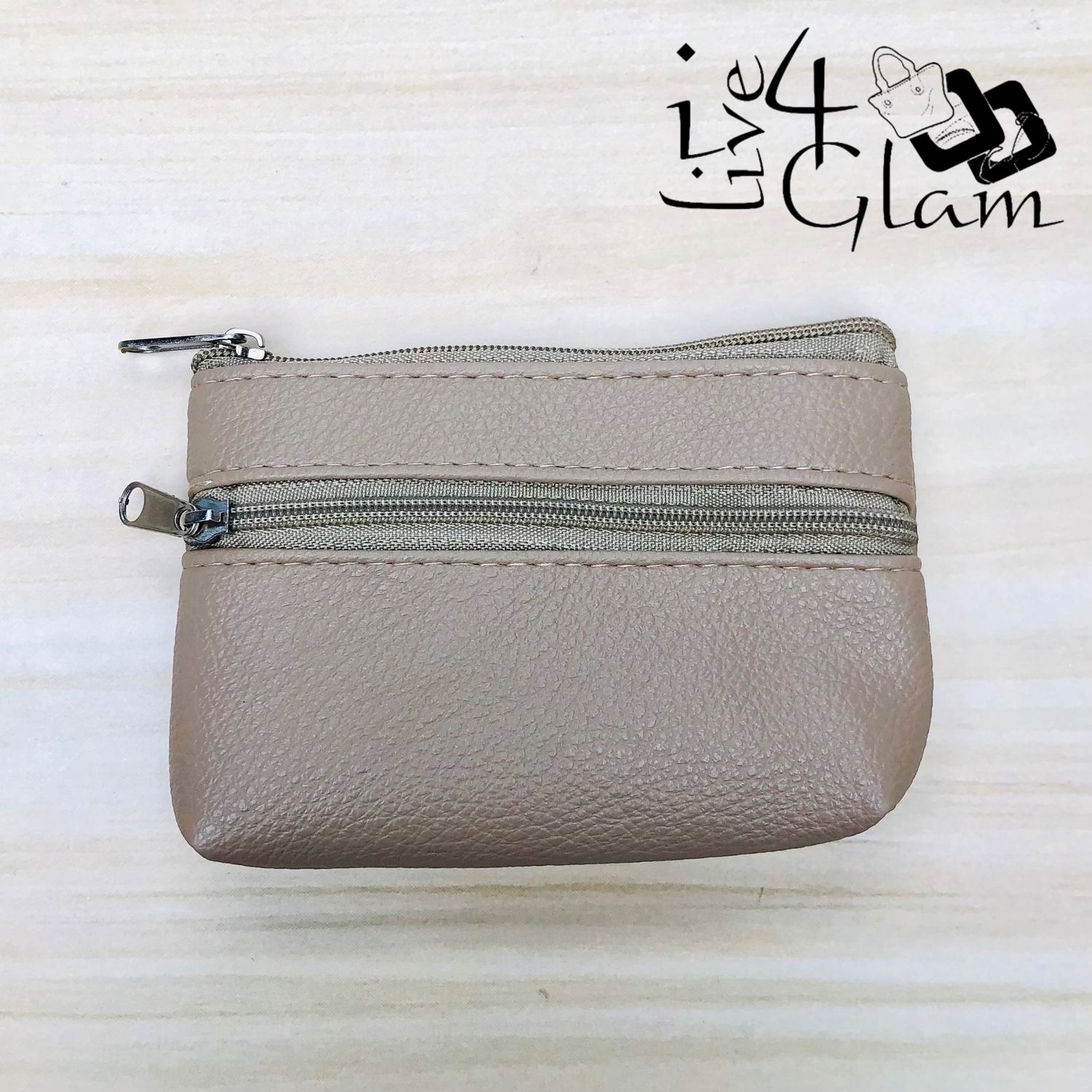 Plain Coin Purse Tan