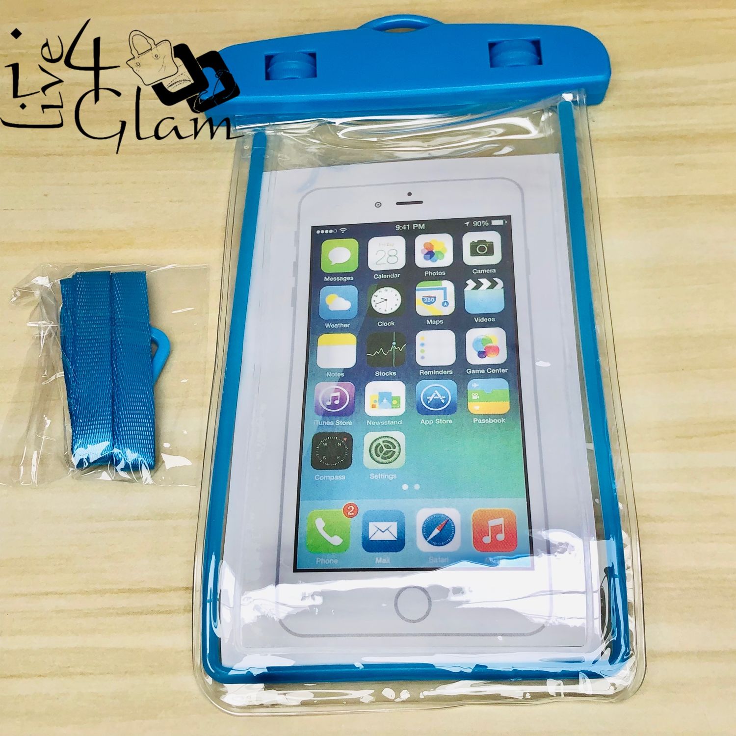 Waterproof Phone Case Blue