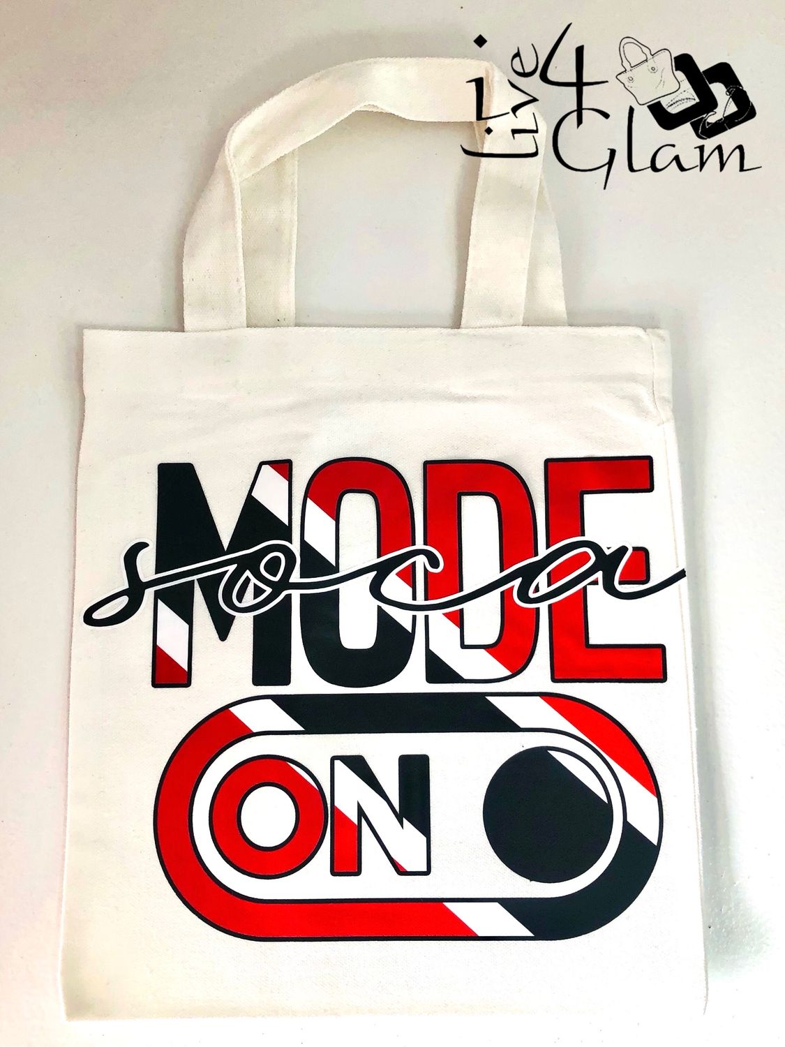 White Mini Tote Bag Soca Mode On