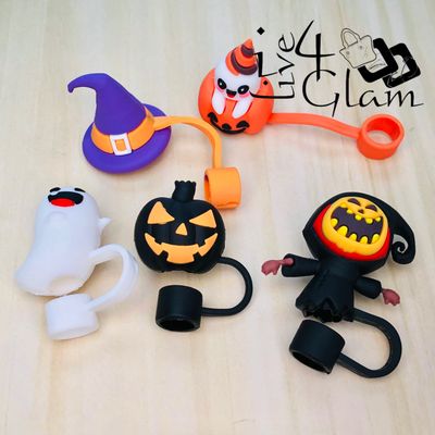 Large Halloween  Silicone Straw Cover