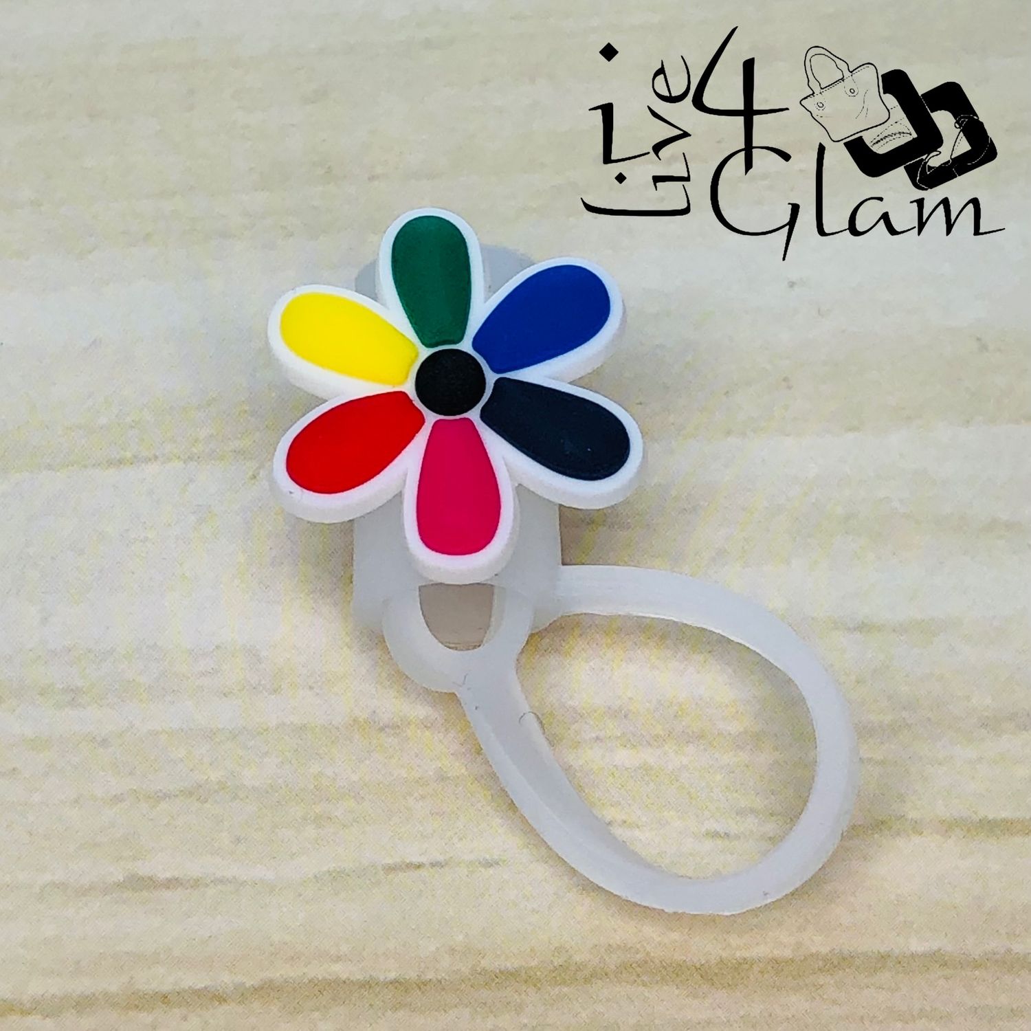 Floral Straw Covers, Color: Multicolor Daisy