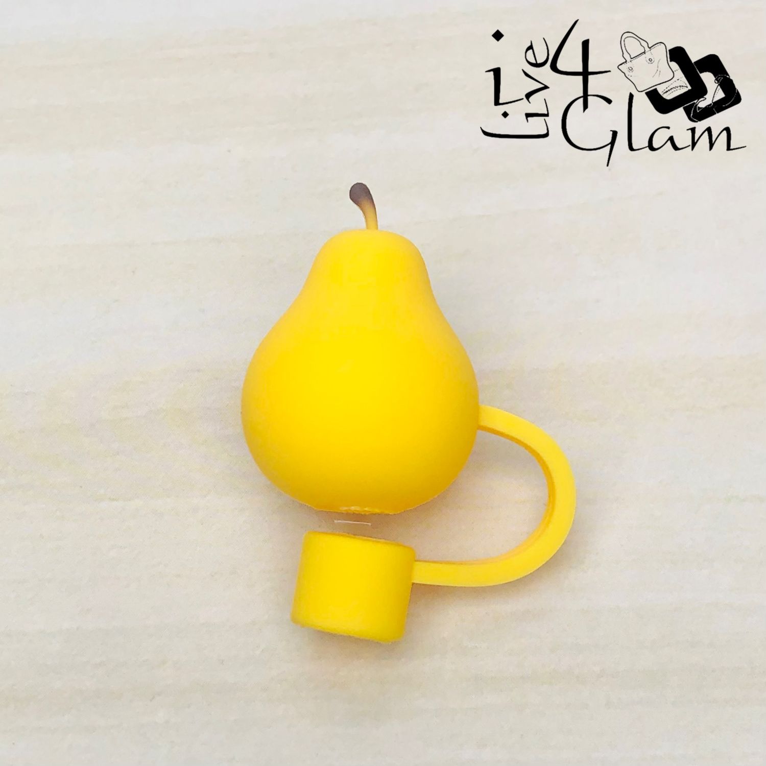 Silicone Straw Cover, Style: Pear