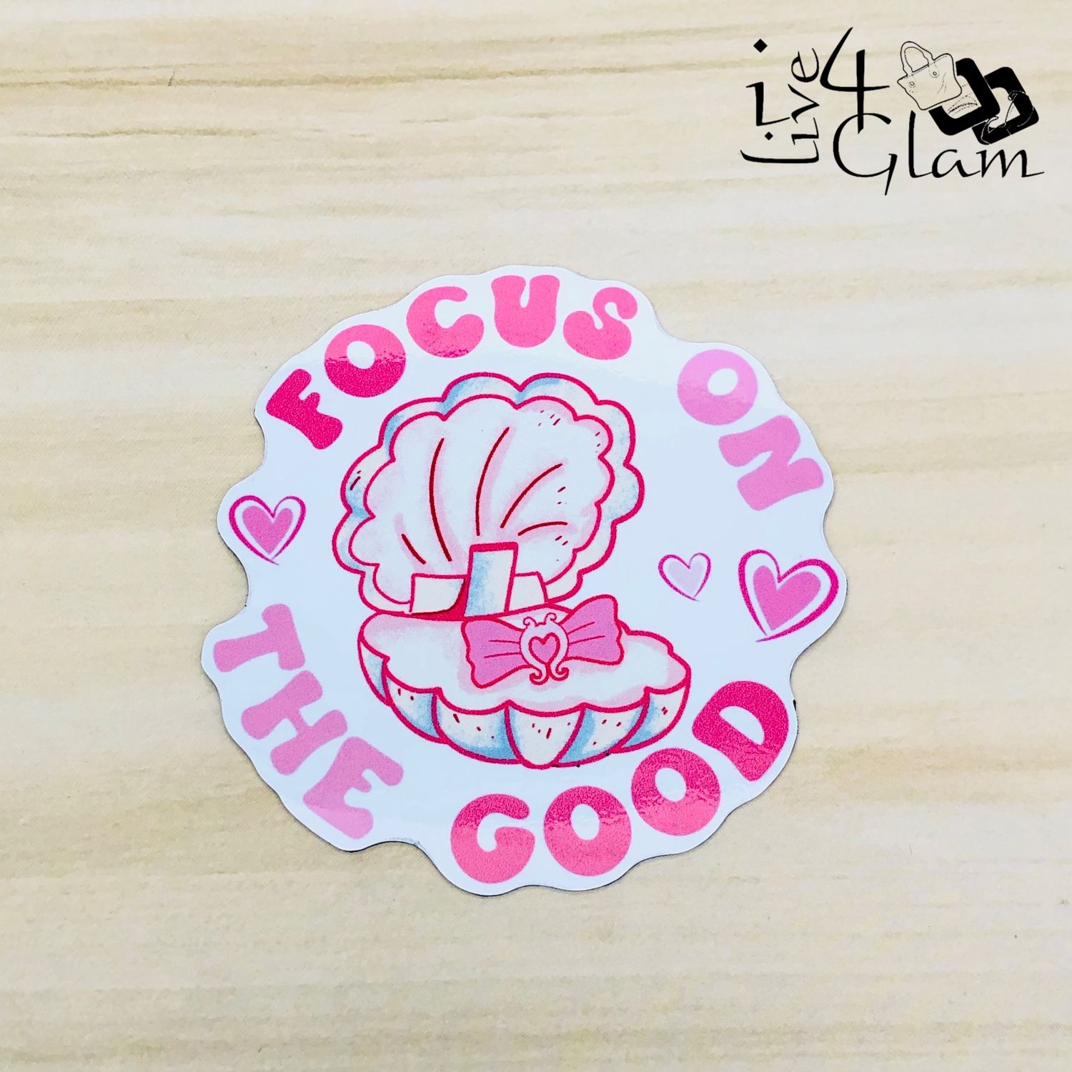 Pink Inspirational Magnet, Style: Focus on the Good