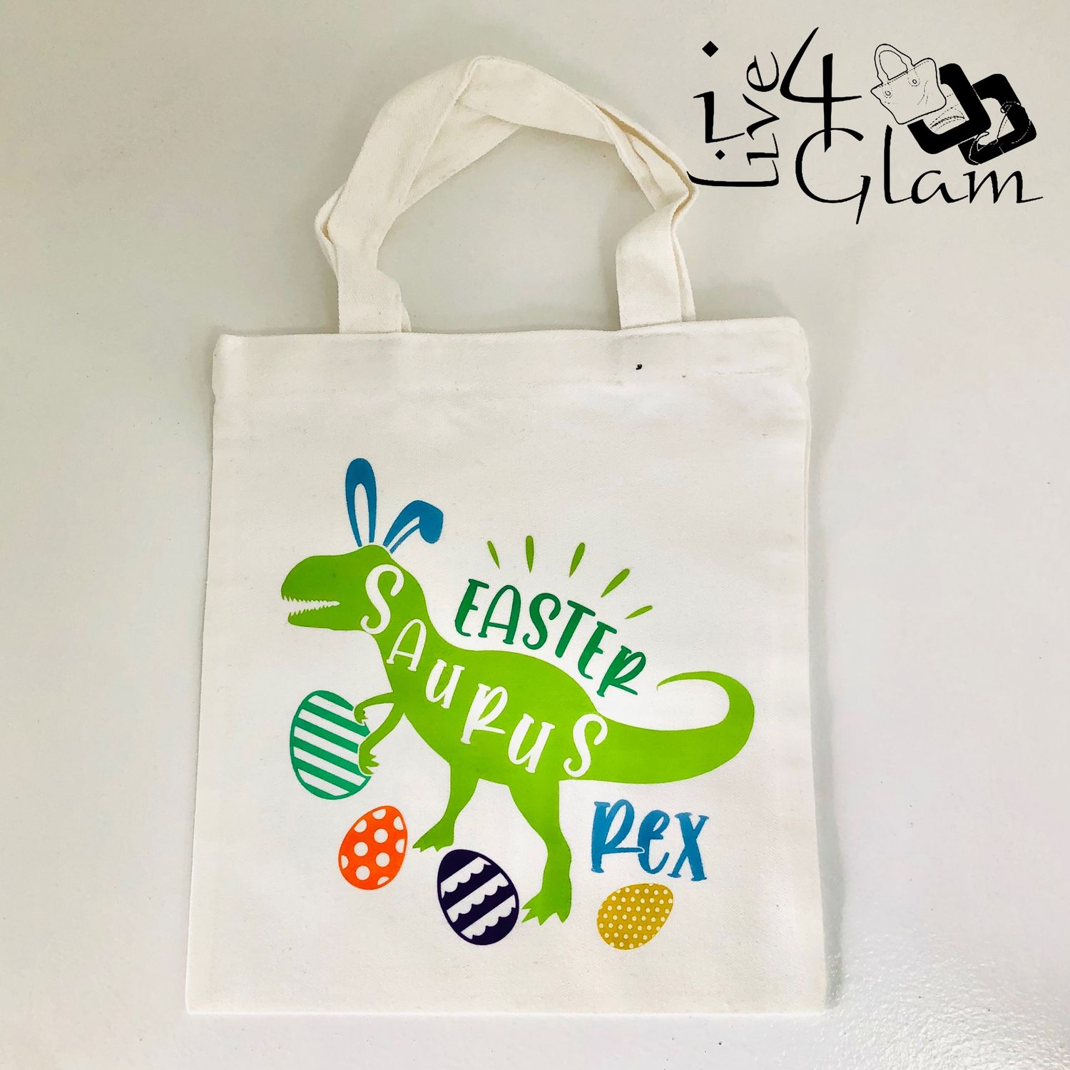 Mini Tote Bag Easter- Saurus Rex