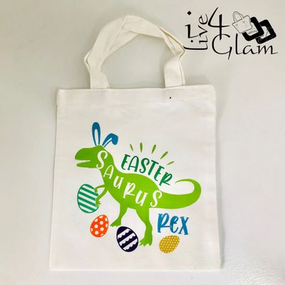 Mini Tote Bag Easter- Saurus Rex