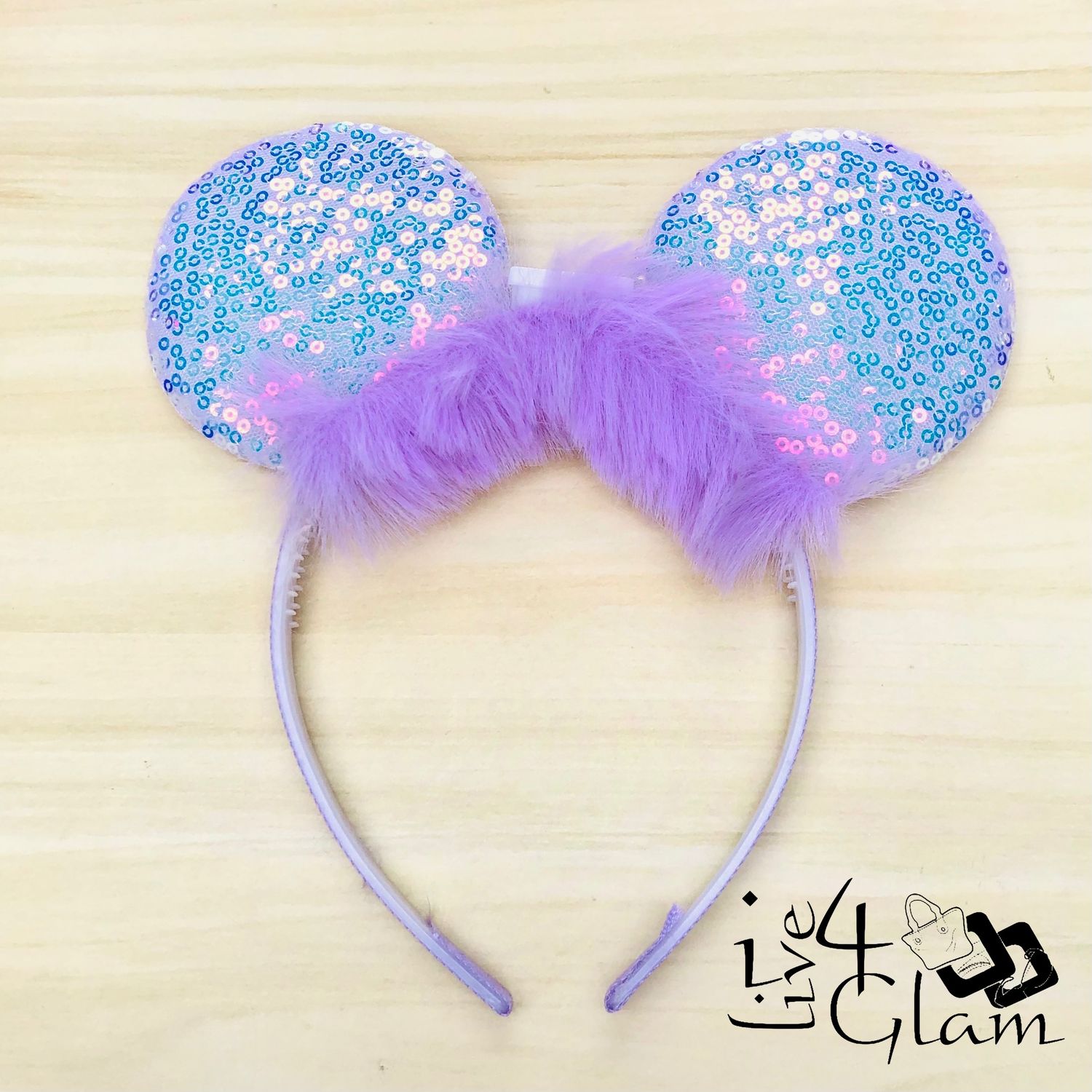 Iridescent Sequin Fluffy Bando
