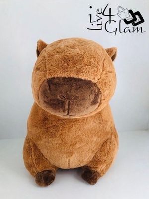 Large Plush Capybara Stuff Toy Turtle Backpack