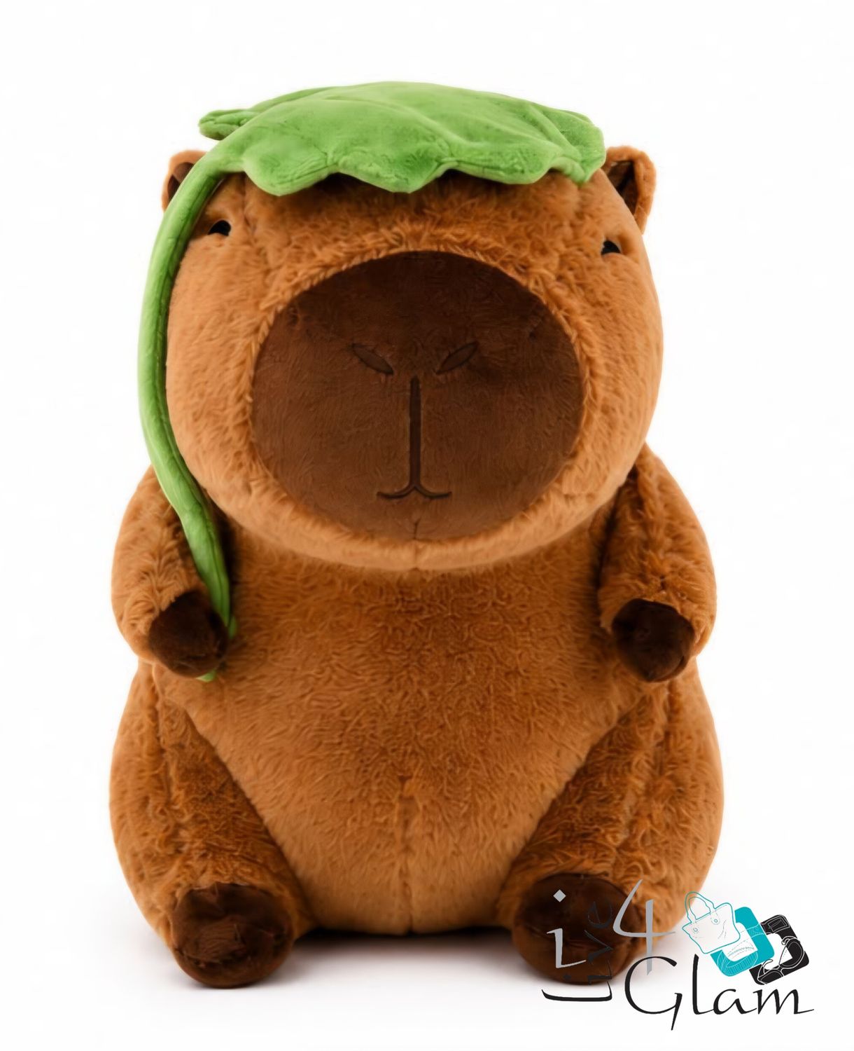 Large Plush Capybara Stuff Toy Lilypad