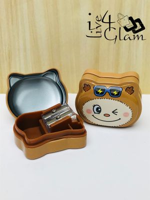Dual Enclosed Sharpener Brown Labubu