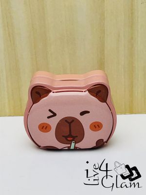 Dual Enclosed Sharpener Pink Capybara