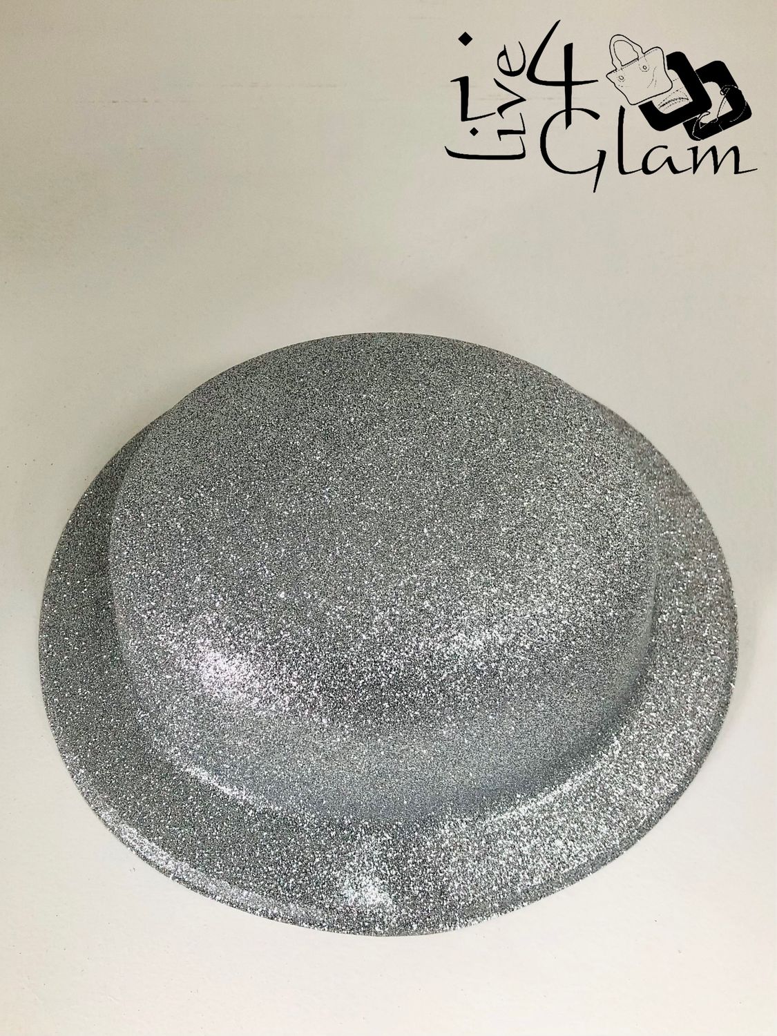 Silver Glitter Fedora