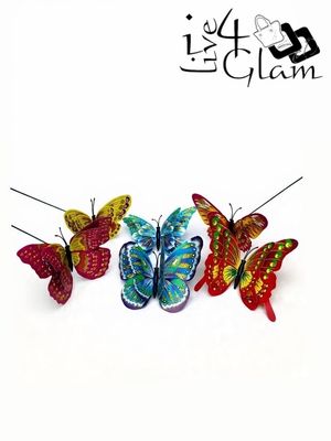 Assorted Decorative Butterfly 6 Pack