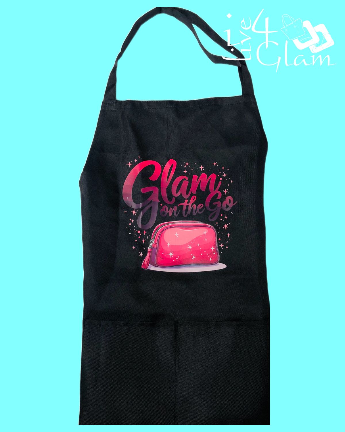 Black Waterproof Two Pocket Apron Glam On The Go