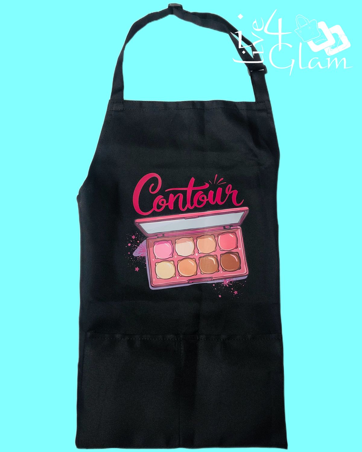 Black Waterproof Two Pocket Apron Contour