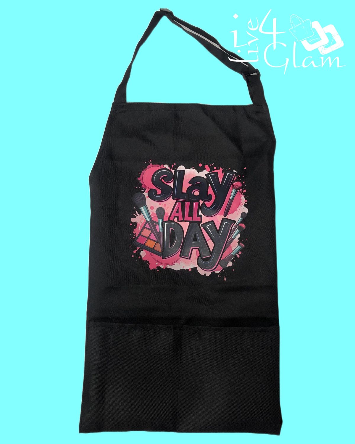 Black Waterproof Two Pocket Apron Slay All Day Style 2