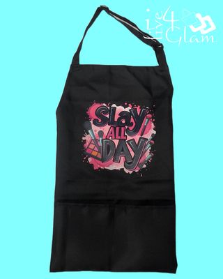 Black Waterproof Two Pocket Apron Slay All Day Style 2