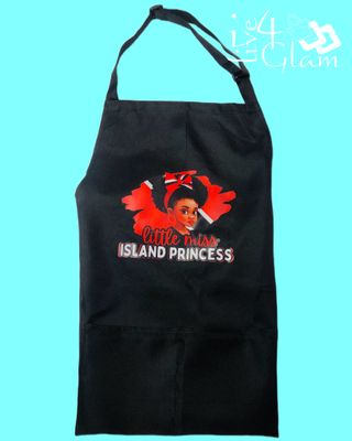Black Waterproof Two Pocket Apron Trinidad and Tobago Island Princess