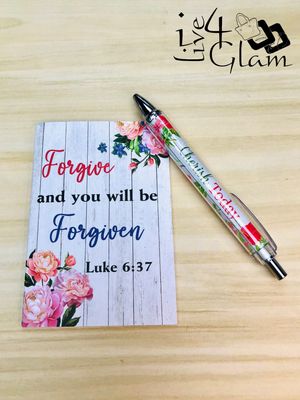 Inspirational Bible Notebook &amp; Pen Set Style 2