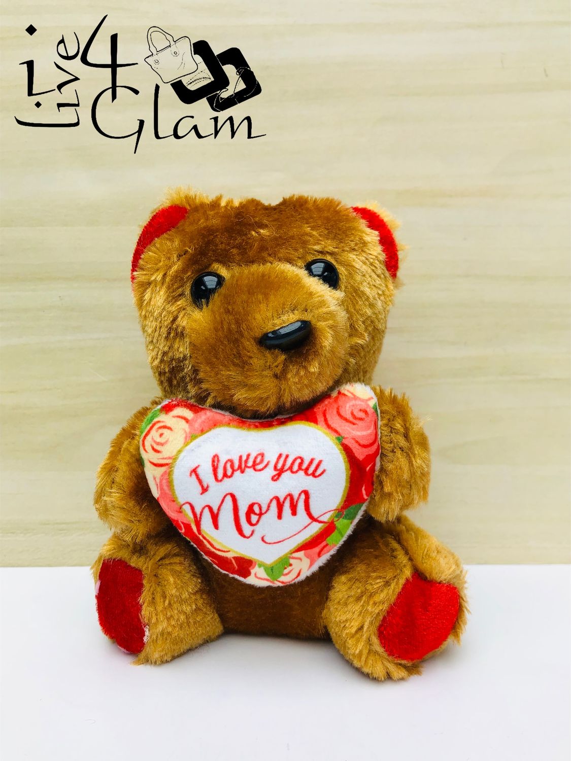 I Love You Mom Brown Mini Bear